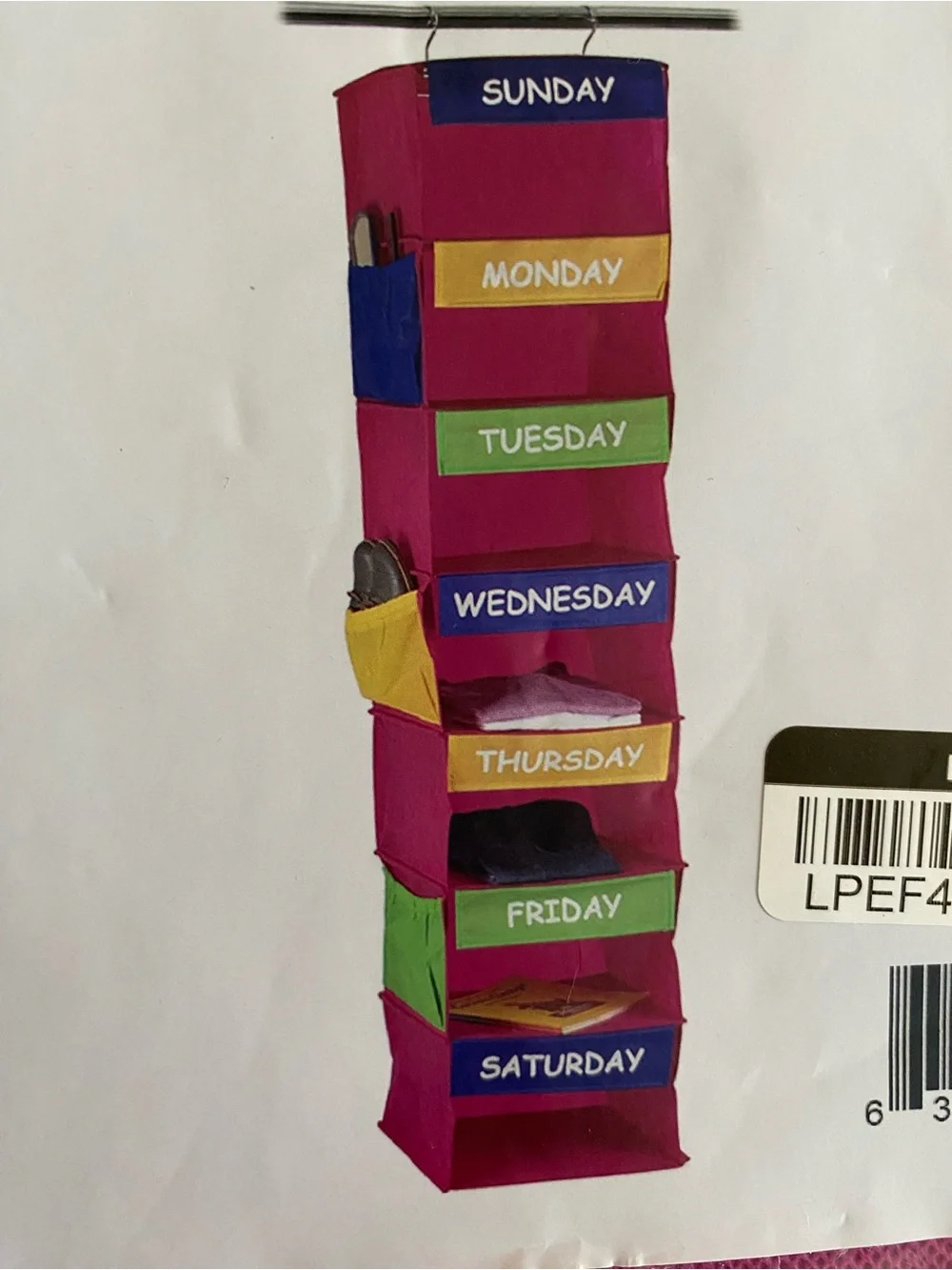 Sagler 7-Shelf Portable Hanging Closet Organizer